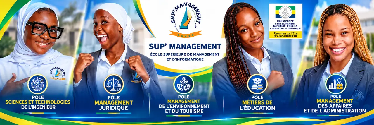 Nos cinq pôles : Sciences et technologies de l’ingénieur, Management juridique, Management de l’environnement et du tourisme, Métiers de l’éducation, Management des affaires et de l’administration.